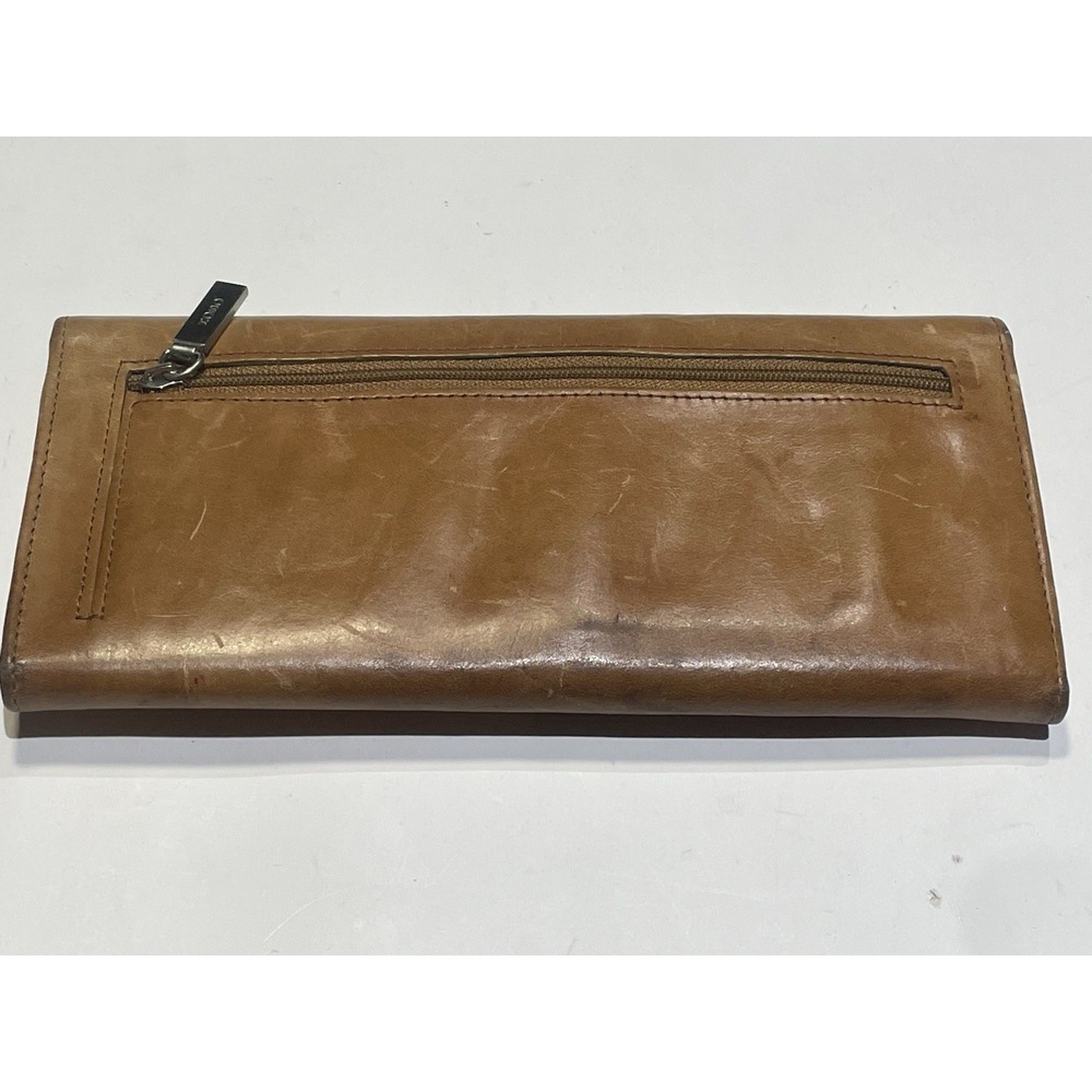 Hobo International Sadie Trifold Wallet With Cedar  Brown Leather‎ - Picture 6 of 8